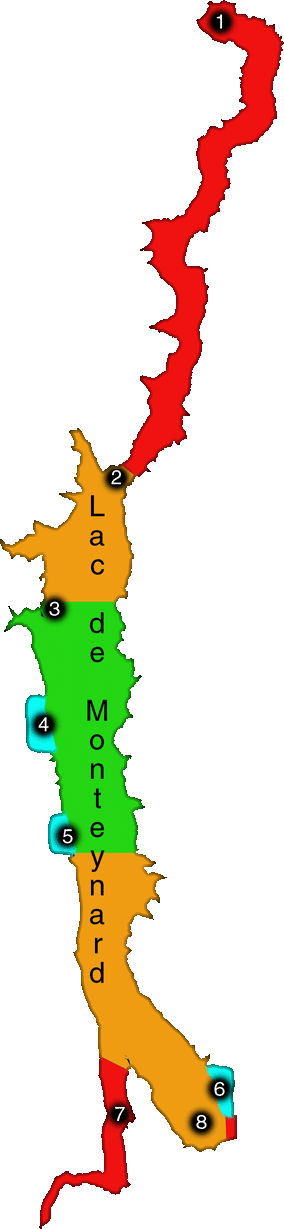 les zones de navigation